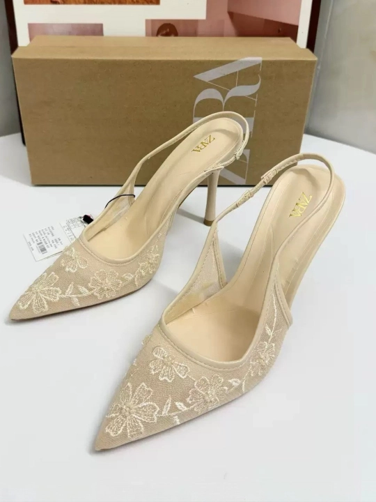 Zara baland poshnali tuflilari - to‘y va tantanali tadbirlar uchun poshnali poyabzal - 