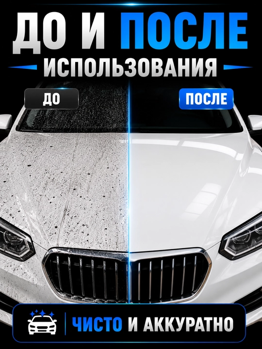Микрофибровая салфетка для ухода и полировки автомобиля
