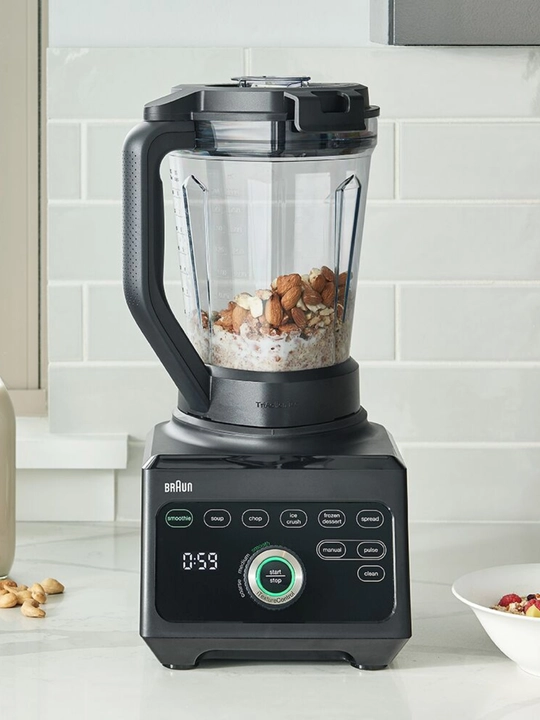 Блендер стационарный Braun JB9040BK TriForce Power, мощность 1600 Вт