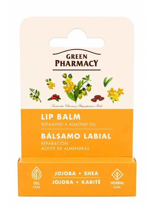 Green Pharmacy Набор бальзамов для губ Жожоба и Шиповник 3,6 г