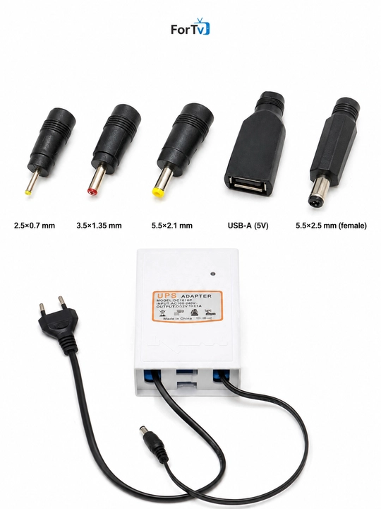 Mini UPS. 5V, 9V, 12V 2A. Router, kamera, domofon va boshqa qurilmalar uchun POWERBANK