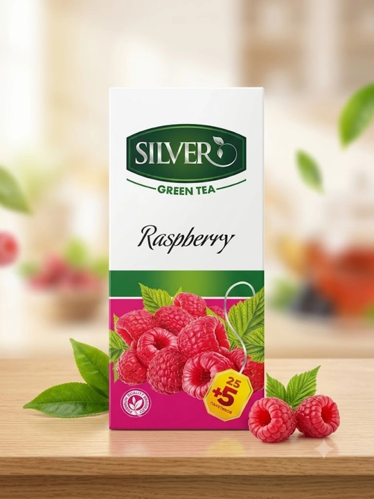 Silver Green Tea: ассорти чая с фруктовыми вкусами, зеленый и черный чай, чай в пакетиках - 