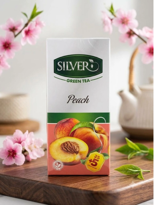 Silver Green Tea: ассорти чая с фруктовыми вкусами, зеленый и черный чай, чай в пакетиках - 
