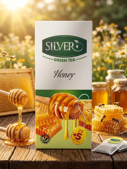 Silver Green Tea: ассорти чая с фруктовыми вкусами, зеленый и черный чай, чай в пакетиках - 