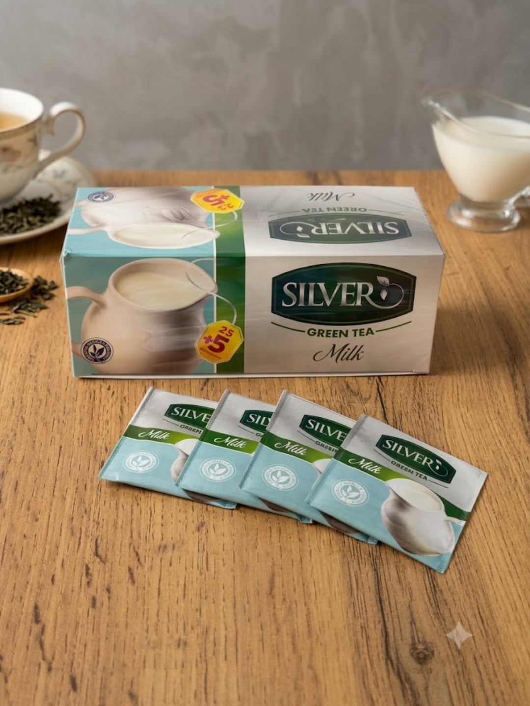 Silver Green Tea: ассорти чая с фруктовыми вкусами, зеленый и черный чай, чай в пакетиках
