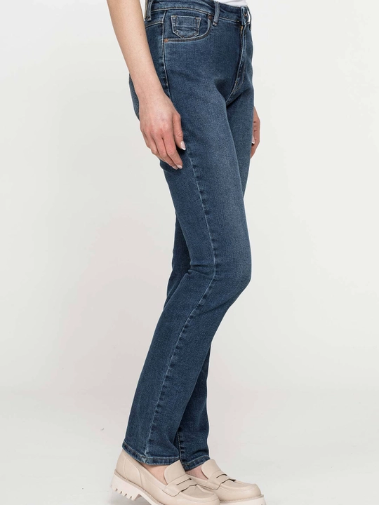 Ayollar jinsilari Carrera Jeans Straight Fit yuqori bel to‘g‘ri kesim denim