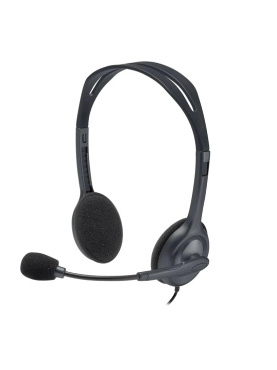Mikrofonli quloqchin Logitech H111, noutbuk va kompyuter uchun eshitish vositasi - 