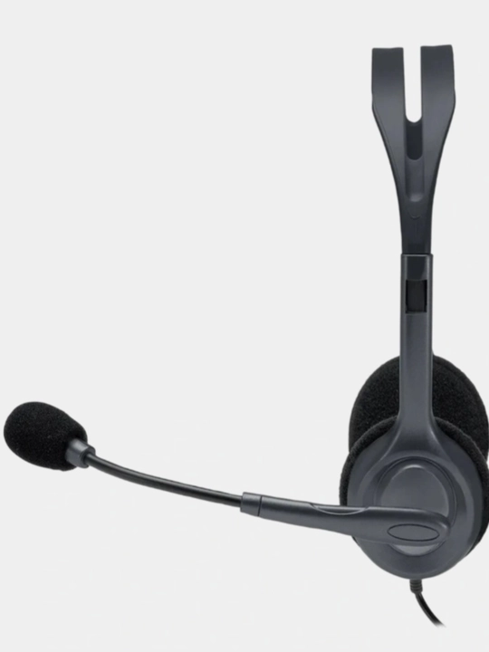 Mikrofonli quloqchin Logitech H111, noutbuk va kompyuter uchun eshitish vositasi