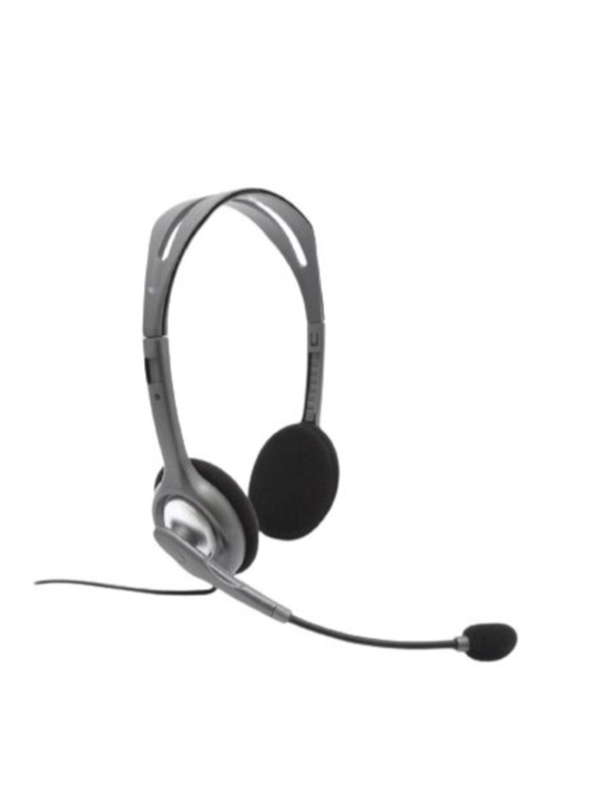 Mikrofonli quloqchin Logitech H111, noutbuk va kompyuter uchun eshitish vositasi