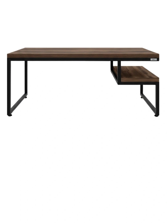 AIKO Level jurnal stoli, loft uslubida, jurnal stoli, qahva stoli, 120x60x50 sm