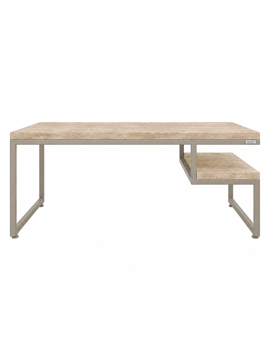 AIKO Level jurnal stoli, loft uslubida, jurnal stoli, qahva stoli, 120x60x50 sm