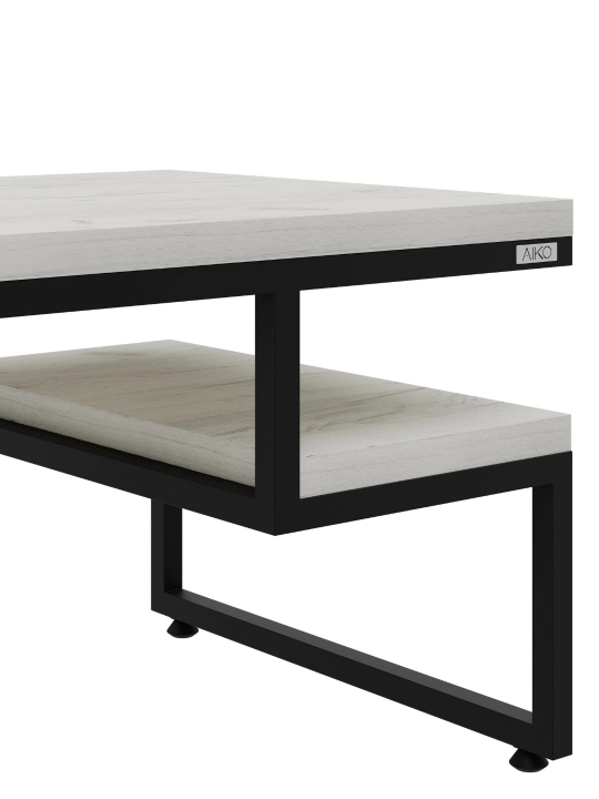 AIKO Level jurnal stoli, loft uslubida, jurnal stoli, qahva stoli, 120x60x50 sm