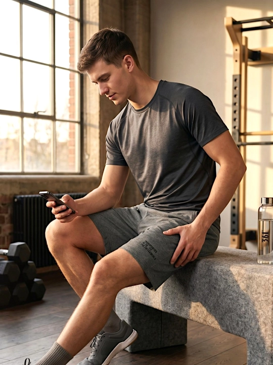 One Degree o'smirlar uchun sport shortilari, Cotton 65% Polyester 35%