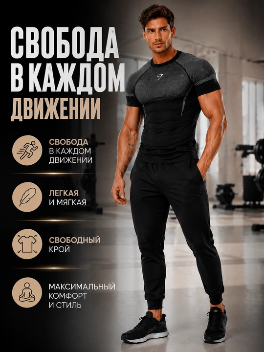 Compression rashguard, sport, erkaklar, fitnes uchun rashguard, compression futbolka