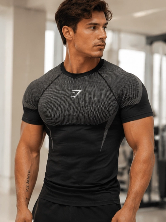 Compression rashguard, sport, erkaklar, fitnes uchun rashguard, compression futbolka
