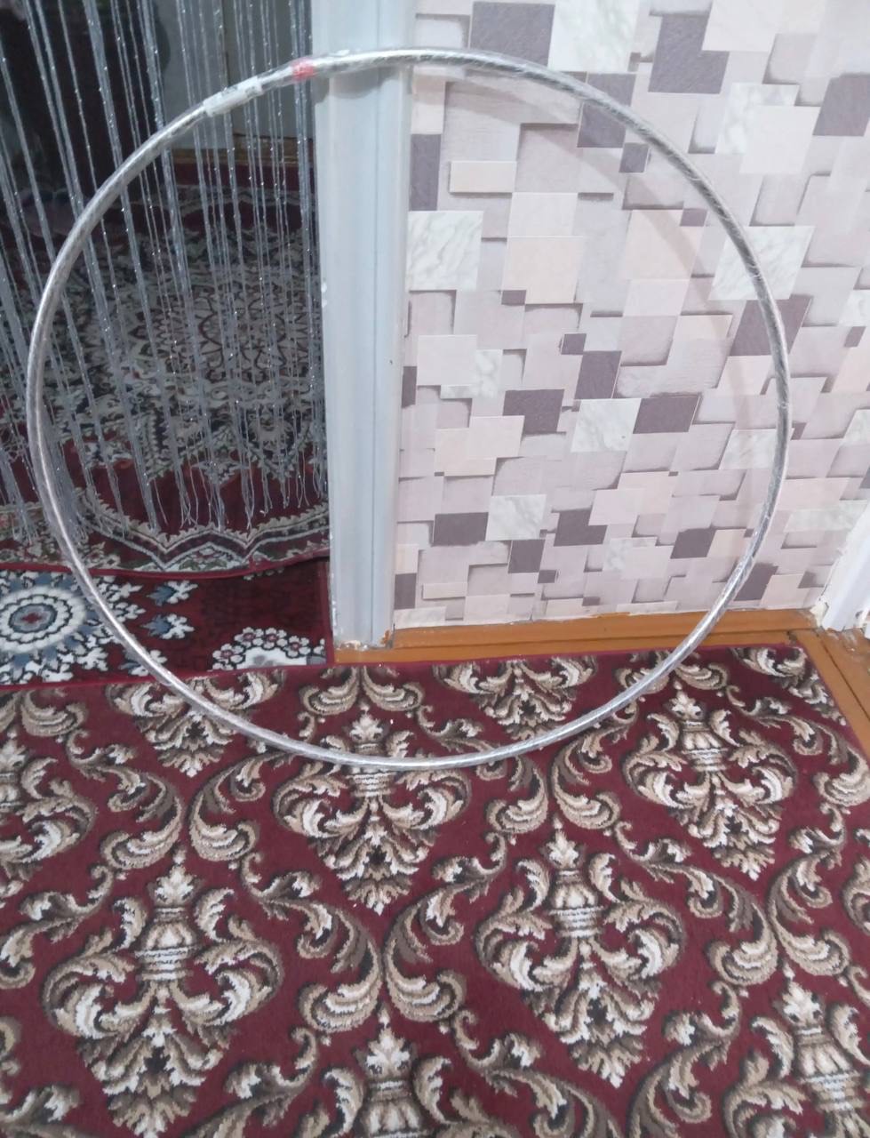 Obruch, nikeldan, qum bilan to'ldirilgan, diametr 1 m