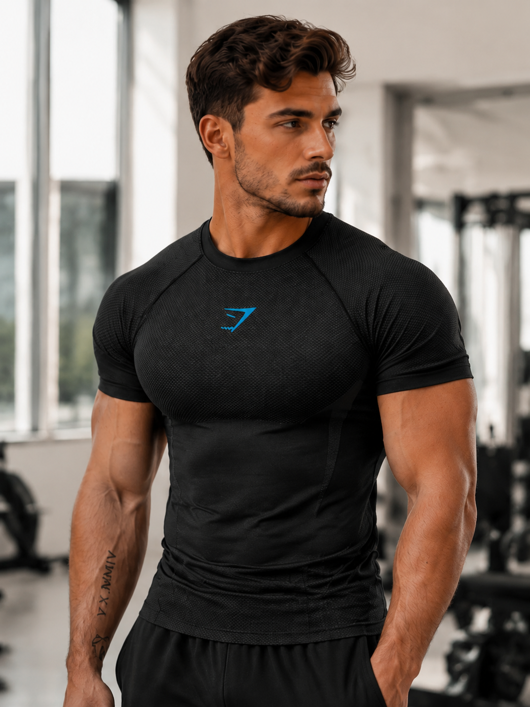 Compression rashguard, sport, erkaklar, fitnes uchun rashguard, compression futbolka