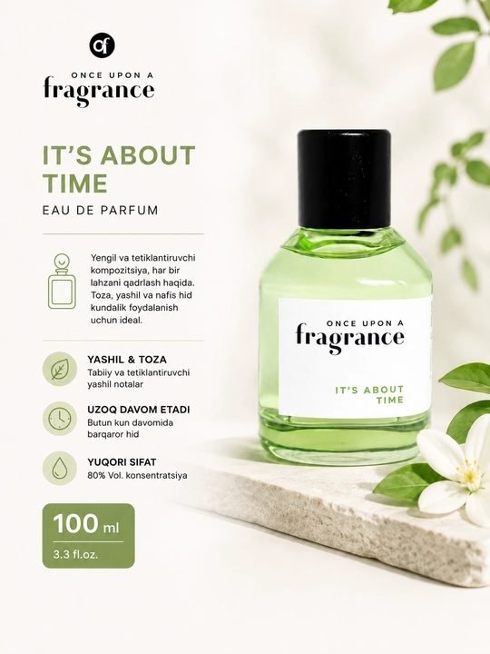 Туалетная вода для женщин Fragrance Its About Time, 100 мл - 