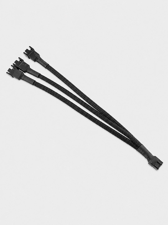 4 Pin PWM 3 Pin Fan Splitter kabel 1x3, PWM/DC, ventilyator ajratgich, 27 sm, PC