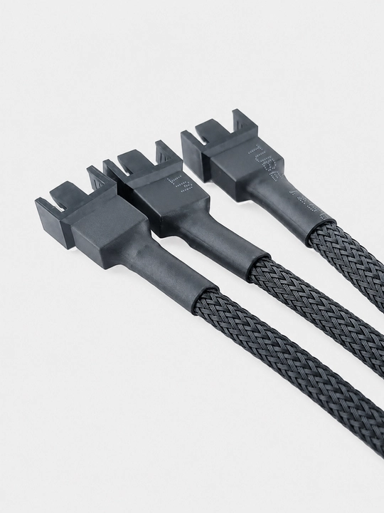 4 Pin PWM 3 Pin Fan Splitter kabel 1x3, PWM/DC, ventilyator ajratgich, 27 sm, PC