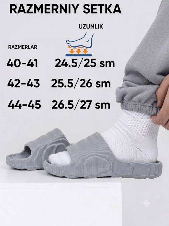 Erkaklar va ayollar shippaklari, unisex, o'lcham 36-44