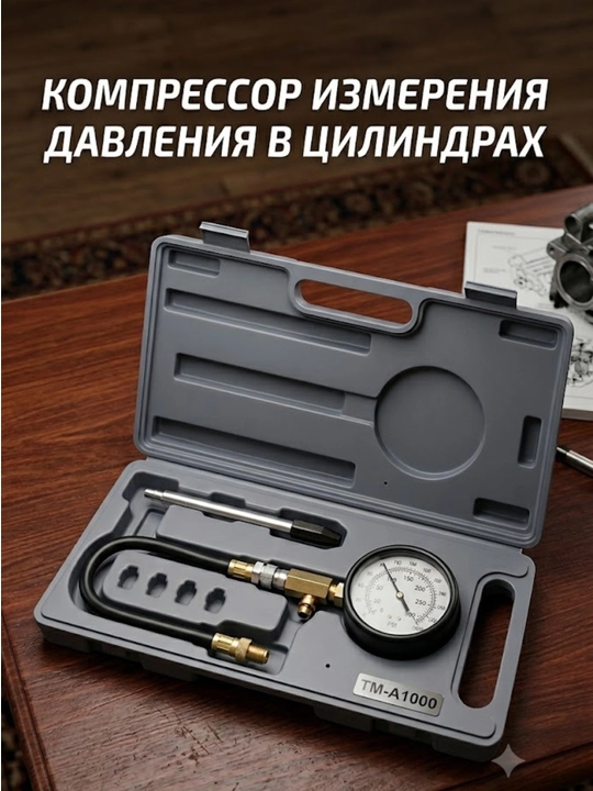 Компрессометр для измерения давления в цилиндрах (набор TM-A1000)G324 - 