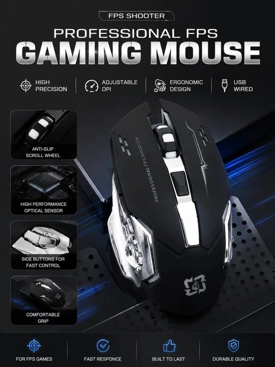 IMICE o‘yin sichqonchasi shovqinsiz, simsiz, m17, RGB yoritgichli, - 