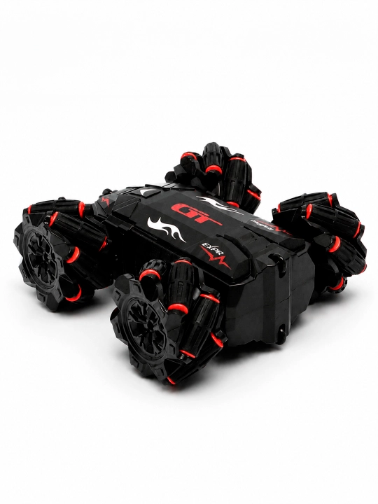 Tryukli mashina-pervertish 360° RC, pultli, jest bilaguzuk, drift, joystik, chiroqli toy
