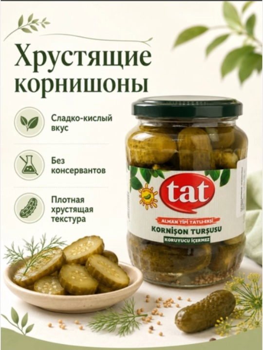 ТАТ. Marinadlangan (tuzlangan) bodring, bankadagi bodringlar. Turkiya - 