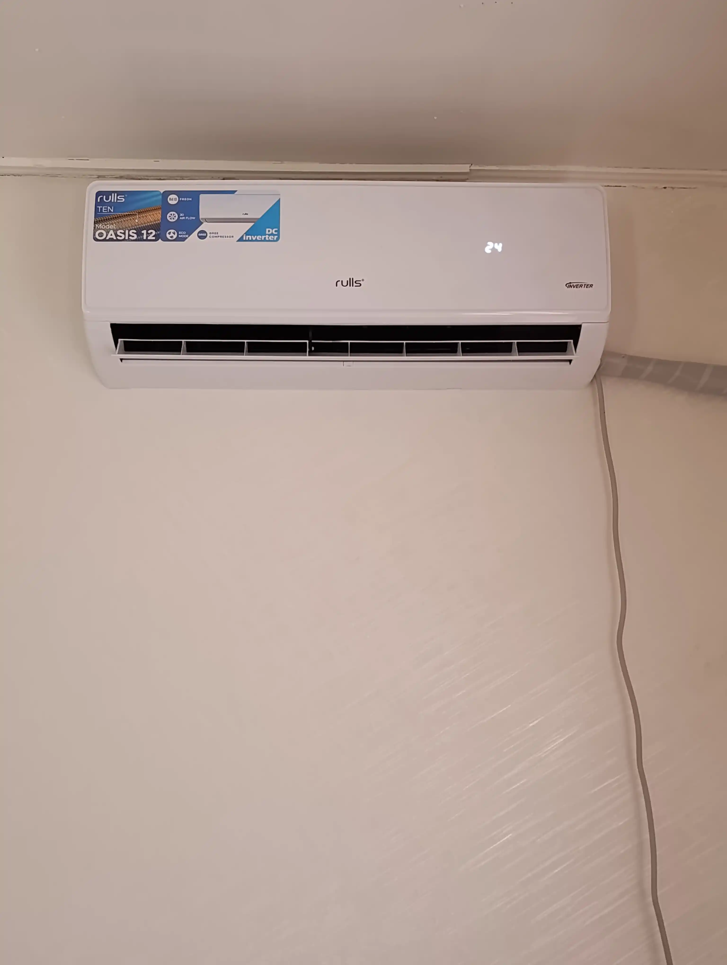 Rulls VELION SILVER 12 Full DC Inverter konditsioneri, TEN isitish tizimi bilan