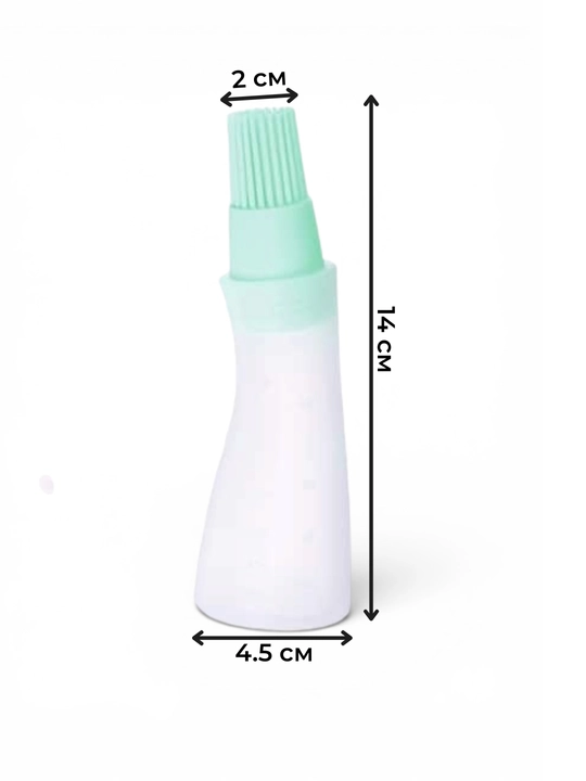 Yog' surtish uchun silikon cho‘tkali idish 60 ml