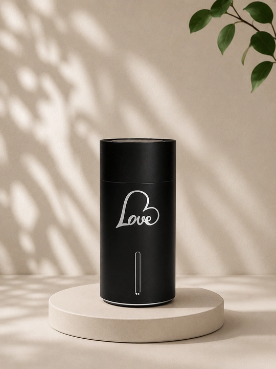 Love yozuvi yoki avtomobil logotipi tushirilgan RGB havo namlagich