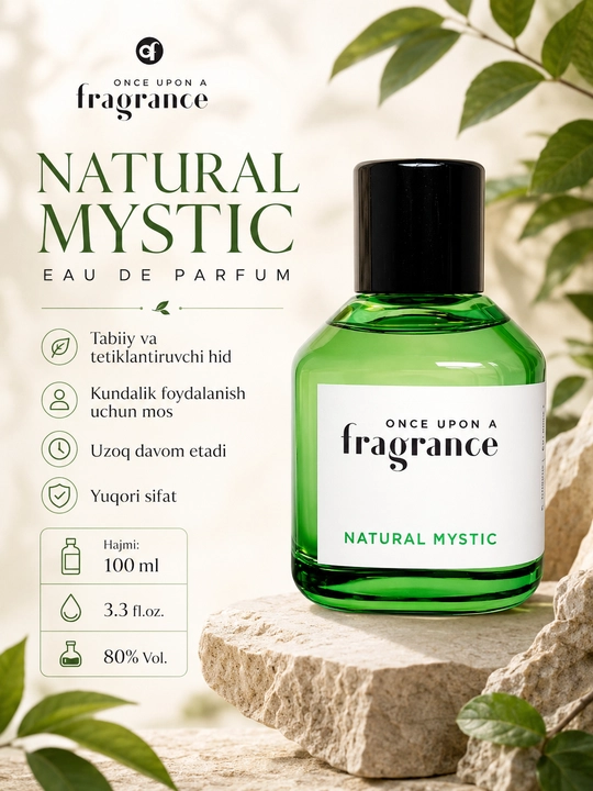 Мужская туалетная вода Fragrance Natural Mystic - Pour Femme - EDP France, 100 мл - 