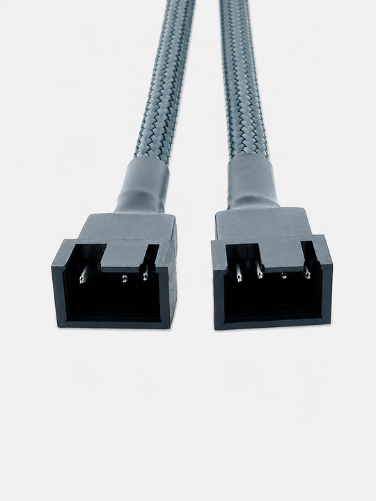 4-pin PWM Fan Splitter Kabeli 1 dan 2 ga, 27 sm, CPU Cooler va Kompyuter Ventilyatori