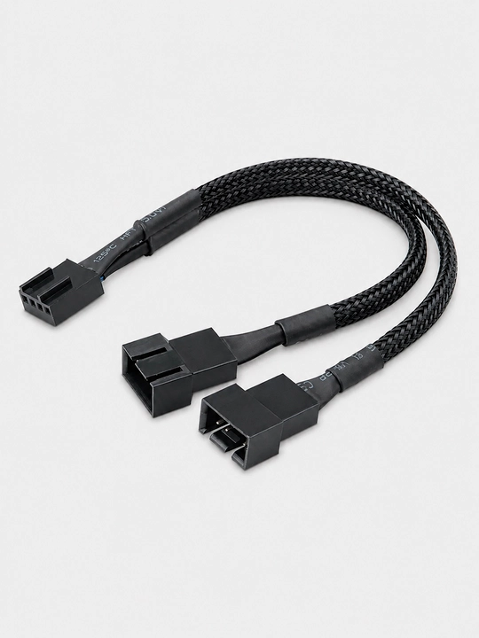 4-pin PWM Fan Splitter Kabeli 1 dan 2 ga, 27 sm, CPU Cooler va Kompyuter Ventilyatori
