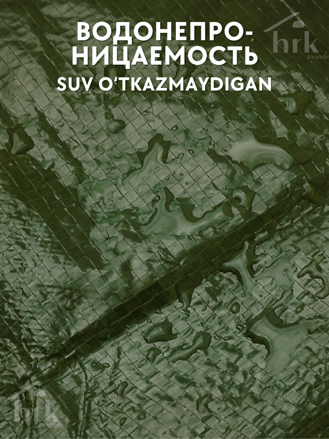 Tarpaulin tent, yengil brizent - yomg‘ir va qordan himoya