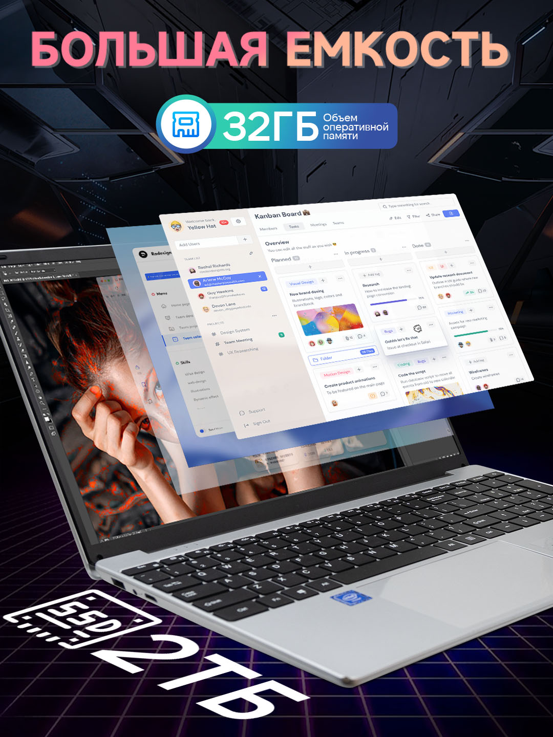 Ish va o'qish uchun noutbuk 15.6" N5095 32 GB + 2048 GB