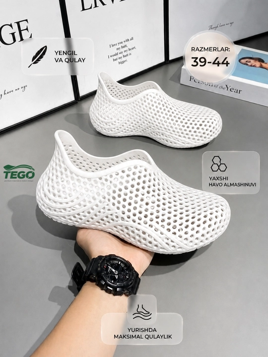 3D Sabo EVA erkaklar va ayollar uchun yengil, qulay, kundalik poyabzal