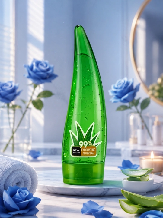 Aloe Vera 99% po‘st tashlovchi geli, yuz uchun namlantiruvchi gel - 