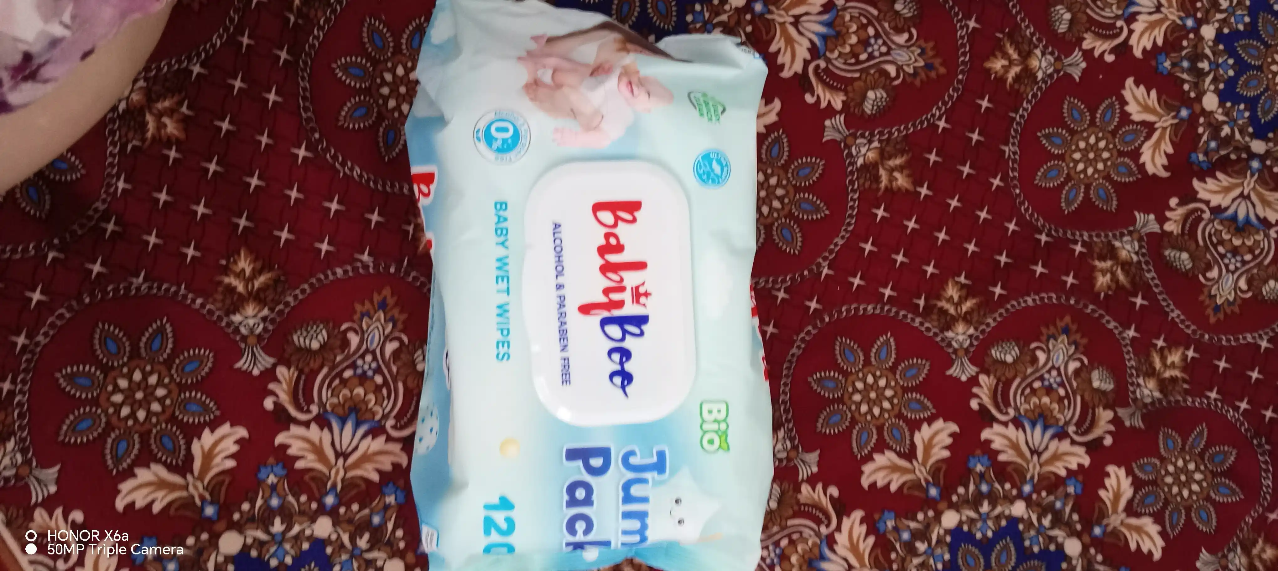 Детские влажные салфетки BabyBoo, Blue, 120 шт