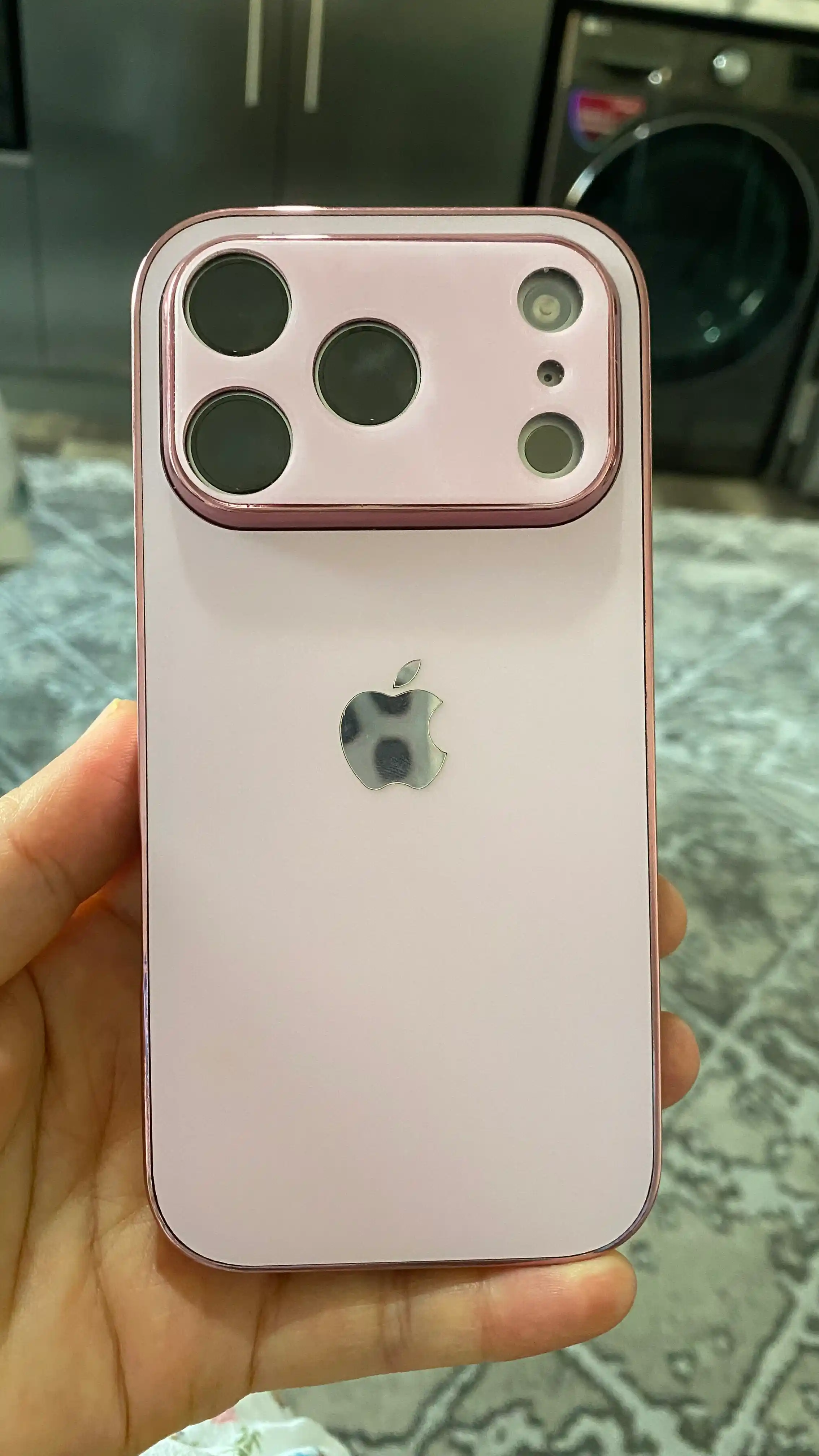 Chexol iPhone 11, 12, 13, 14, 15, 16, 17, Pro, Max, uchun, ko'k, oq, pushti, silikon