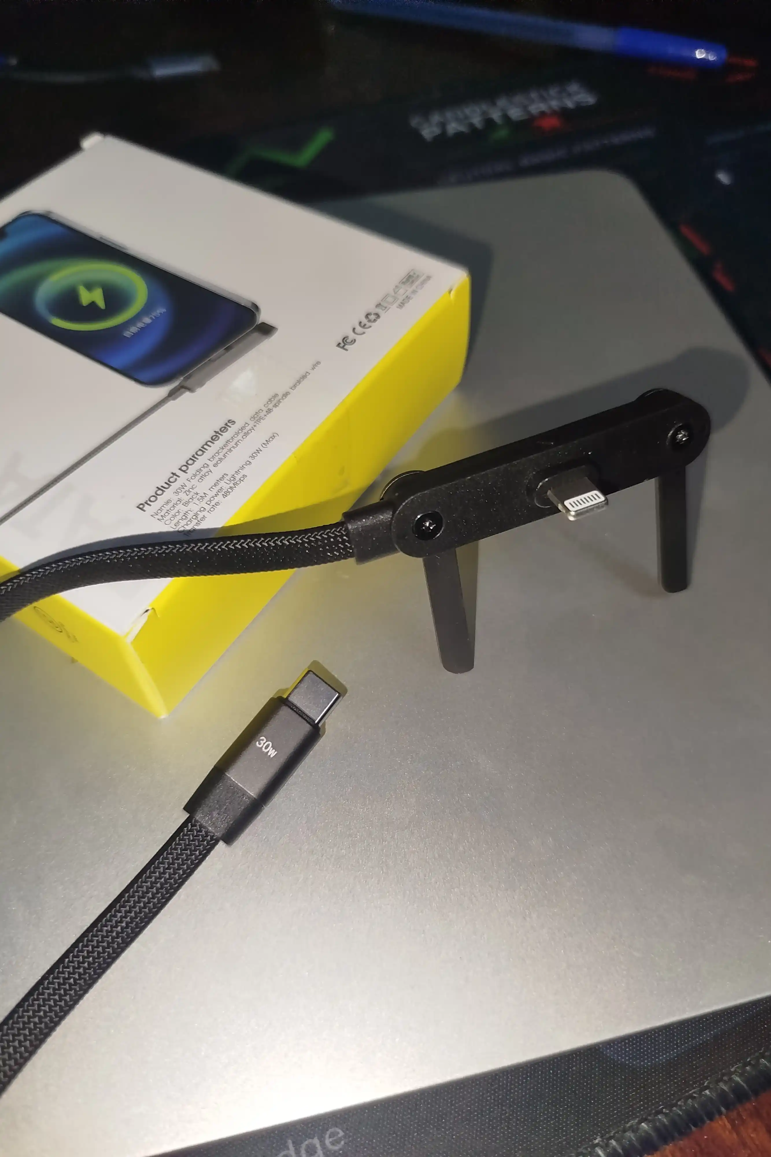 Кабель для быстрой зарядки, USB Type-C to Type-C Cable, Lightning, 240W, 65W, 30W, 1.5 m