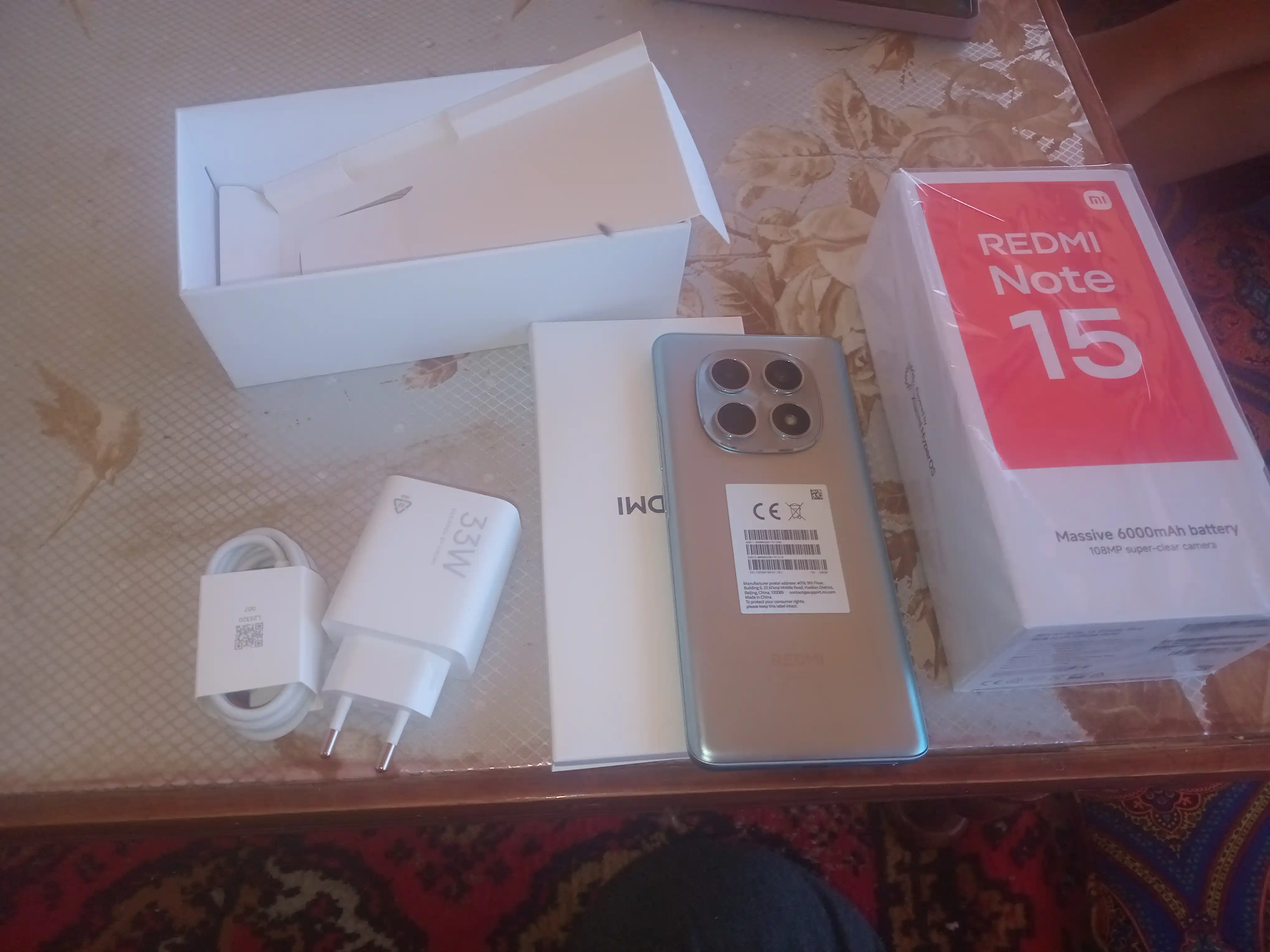 Смартфон Xiaomi Redmi Note 15, 108МП, AMOLED 120 ГЦ, 6000 мАч
