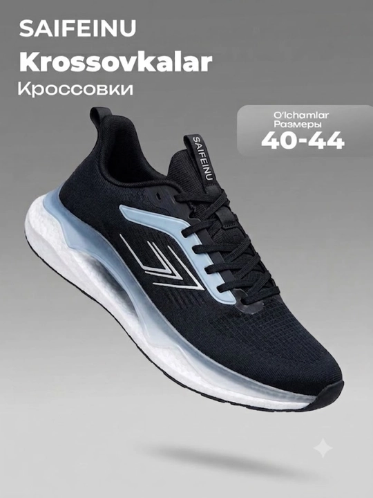 SAIFEINU erkaklar sport krossovkalari, yugurish, fitnes va mashg‘ulotlar uchun mo‘ljallangan, yengil va qulay