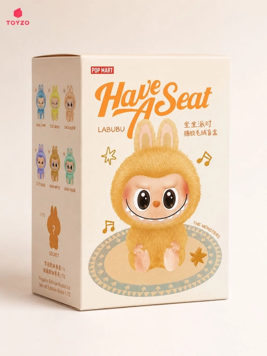 Коллекционная игрушка-сюрприз Labubu Have A Seat Blind Box, плюшевый брелок - 