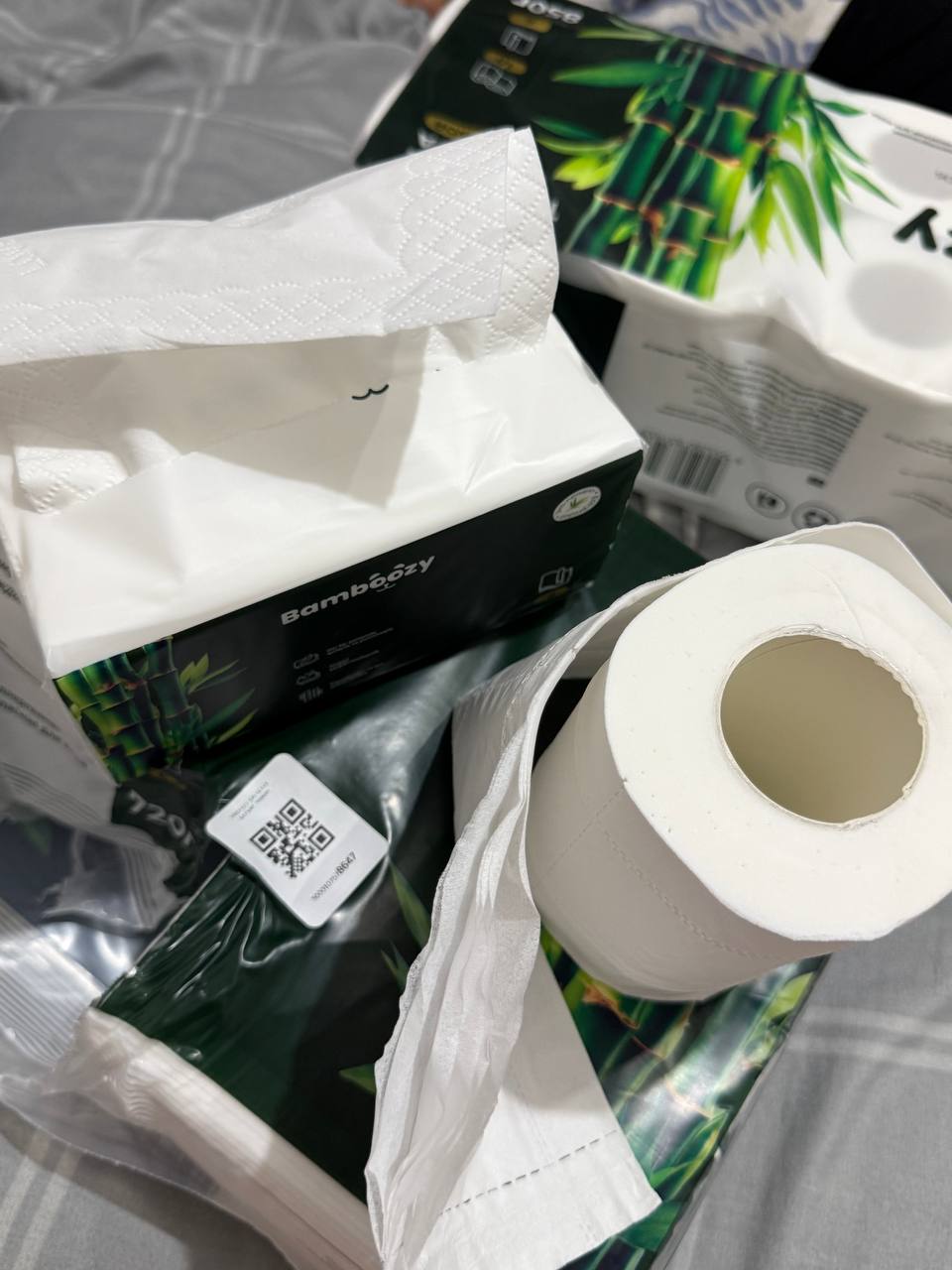 Bambóozy ekologik toza bambuk hojatxona qog‘ozi, 6 qavat, 10 o‘ram