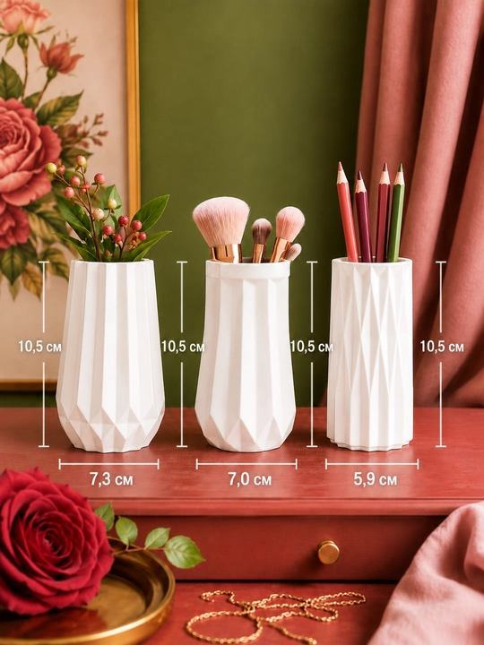 Silikon qolip, gullar uchun guldon, guldon qolipi, gips va smola uchun mold