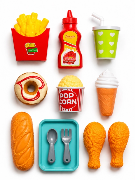 Игровой набор Fast Food для детей игрушечная еда, бургер, картошка