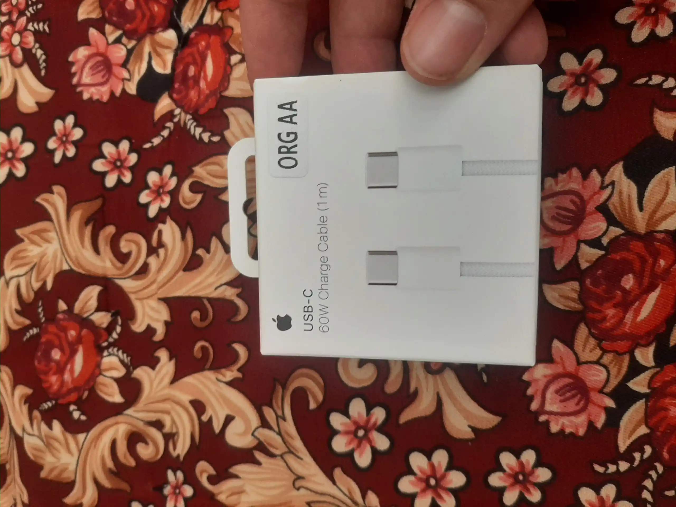 Кабель быстрой зарядки, USB Type-C, 60 Вт, прочный, 1 м