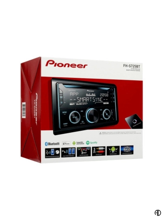 2-DIN Автомагнитола Pioneer FH-S725BT с Bluetooth, USB и AUX / Магнитофон Пионер